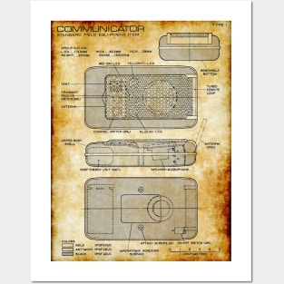 Parchment Showing Landing Party Communication Device Posters and Art